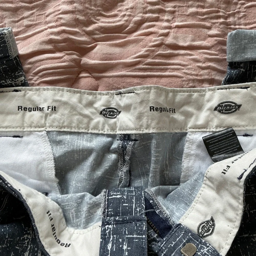 Men's Black Patterned  Pants